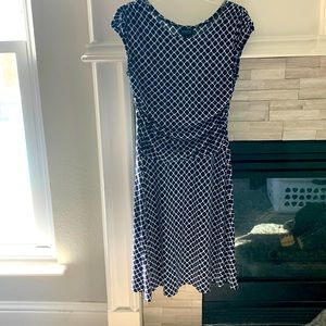Navy and white enfocus studio dress